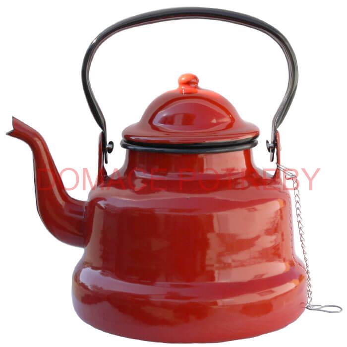 Smaltovaný čajník 1 L RED