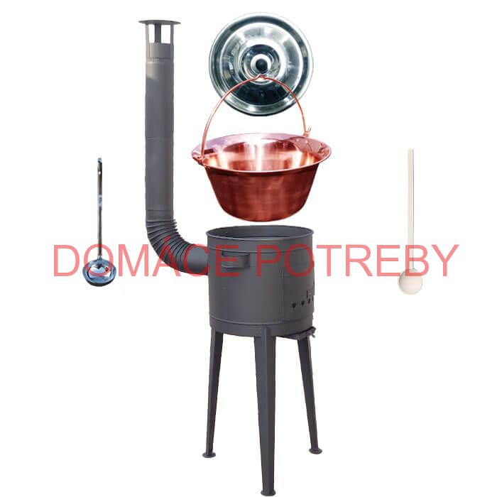 Kotlíkový gulášový set 36 PLUS 600 + medený kotlík 14 L (1,2 mm)