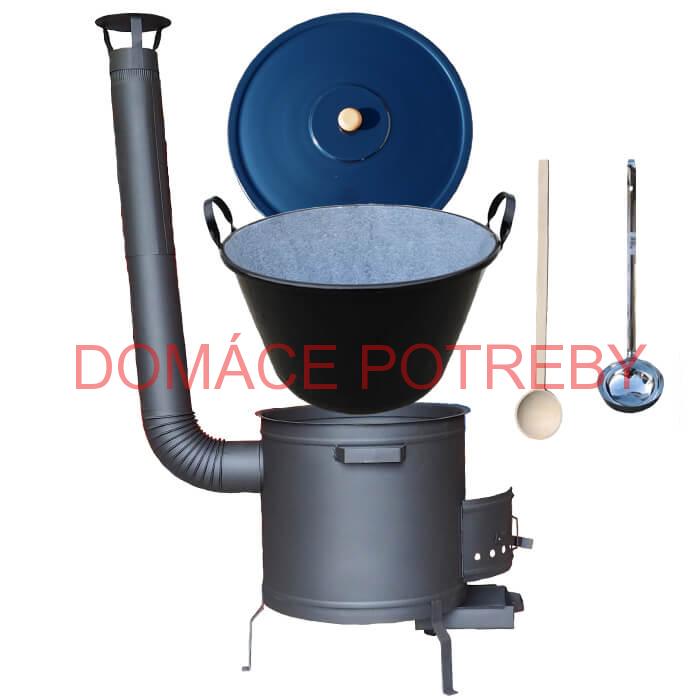 Smaltovaný kotol 60 L + žiaruvzdorná kotlina 53 cm PLUS 600