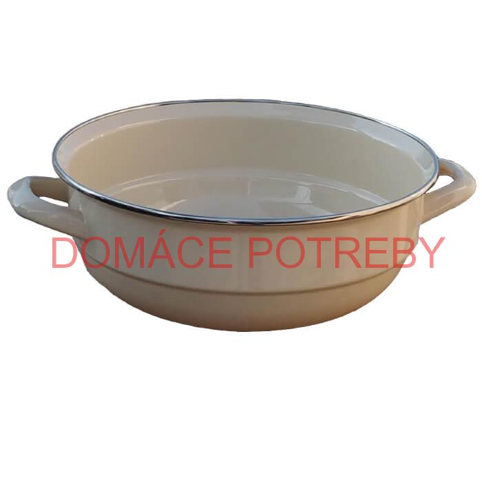 Smaltovaná misa 24 cm bežová