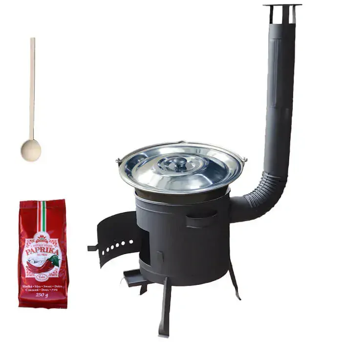 Nerezový kotlík 20 L (1,5 mm) + hrubostenná (1,5 mm) žiaruvzdorná kotlina BALKY STRONG 42 PLUS 600