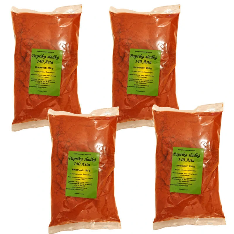 Paprika sladká 140 ASTA 4 x 250 g (1000 g)