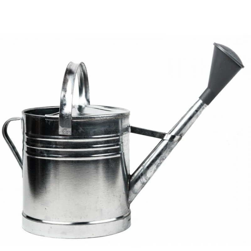 Pozinkovaná krhlica s ružicou 12 l (plechová)