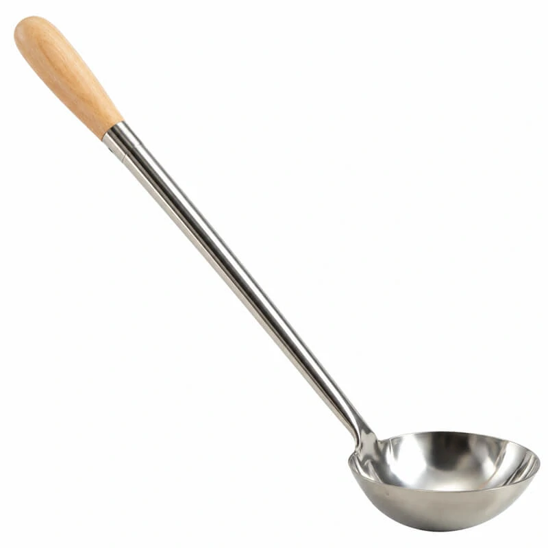 Antikorová naberačka 250 ml s drevenou rúčkou – 51,5 cm