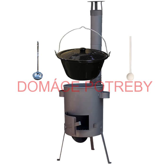 Smaltovaný kotlík 25 L + žiaruvzdorná kotlina 42 PLUS 600 4 MM