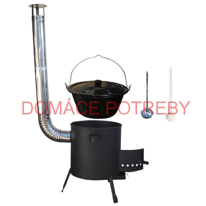 Smaltovaný kotlík 30 L + žiaruvzdorná kotlina (1 mm) 42 PLUS 600