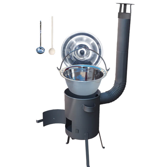 Nerezový kotlík 15 L (1,2 mm) INOX + žiaruvzdorná kotlina 36 PLUS 600 4 MM
