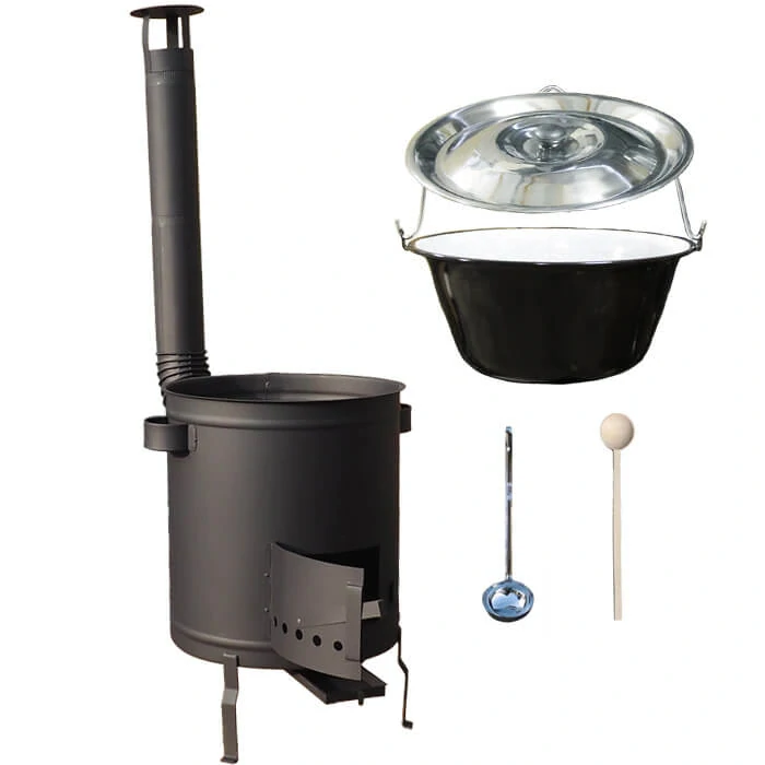 Smaltovaný kotlík 16 L (1,2 mm) + hrubostenná (1,5 mm) a žiaruvzdorná kotlina 39 PLUS 600