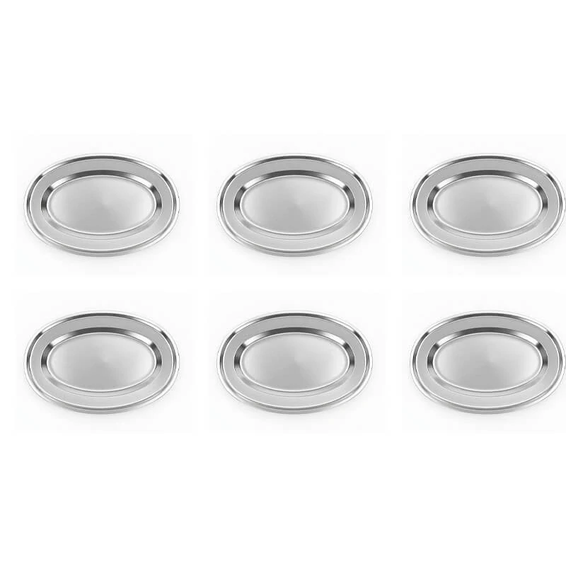 Nerezové podnosy pre catering – set 6 ks (45,5cm) - Servíruj s istotou a štýlom