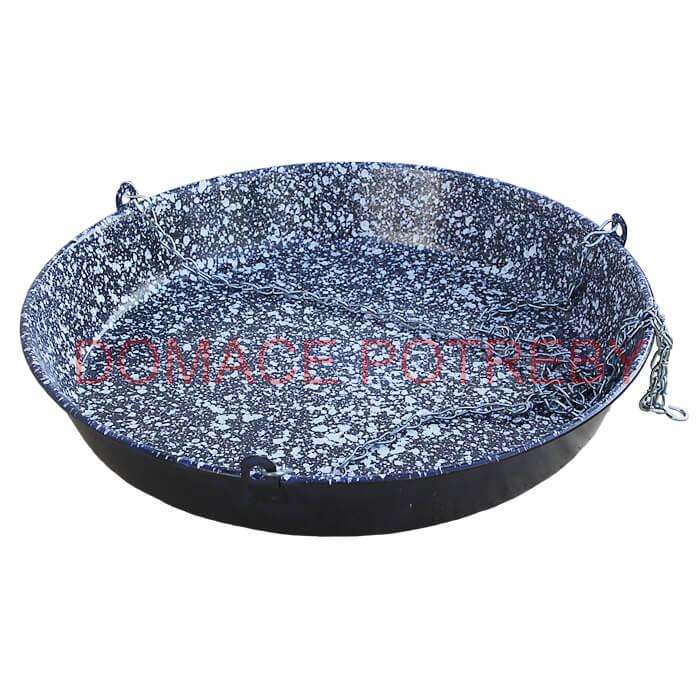 Panvica smaltovaná s reťazou 42 cm