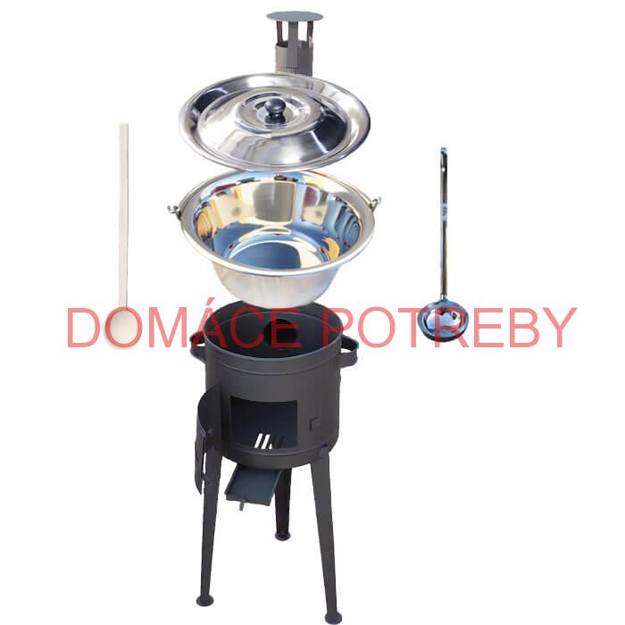 Kotlíkový gulášový set 42 PLUS 600 + nerezový kotlík 22 L (0,8 mm)