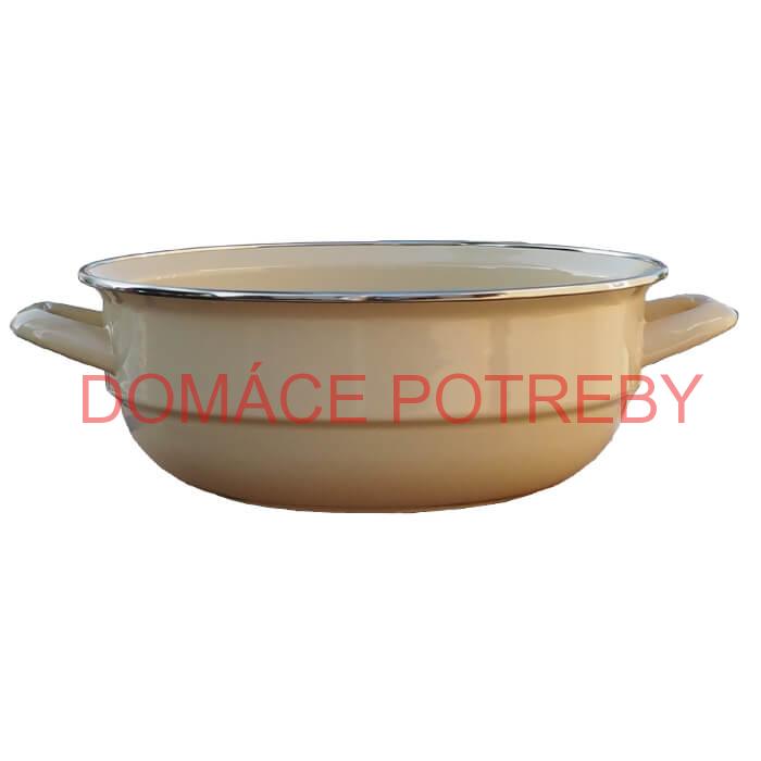 Smaltovaná misa 32 cm bežová