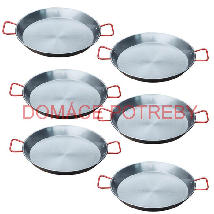Paella Tapas catering 24 cm – 6 ks oceľových panvic