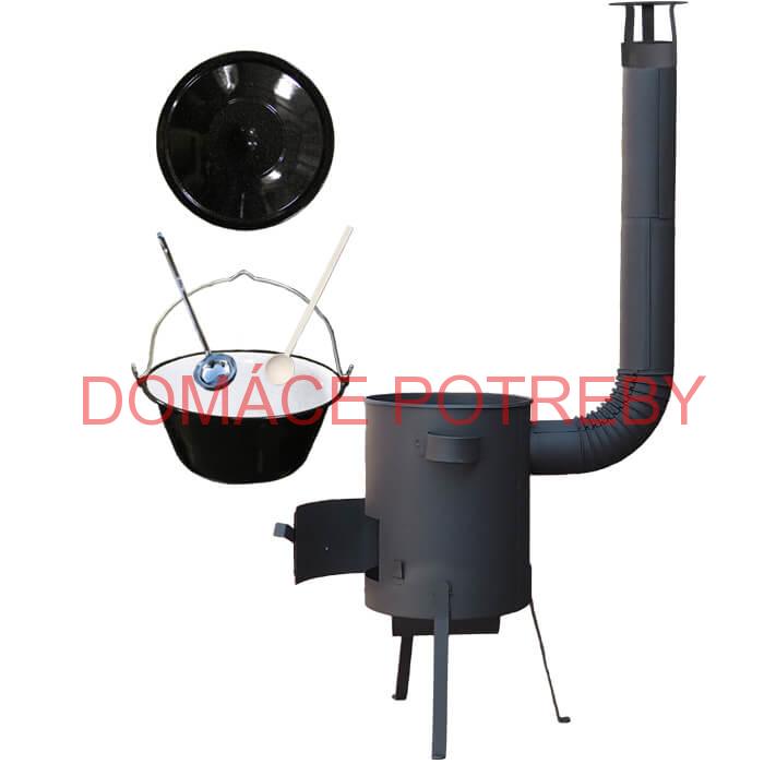 Smaltovaný kotlík 25 L + žiaruvzdorná kotlina 42 PLUS 600 4 MM