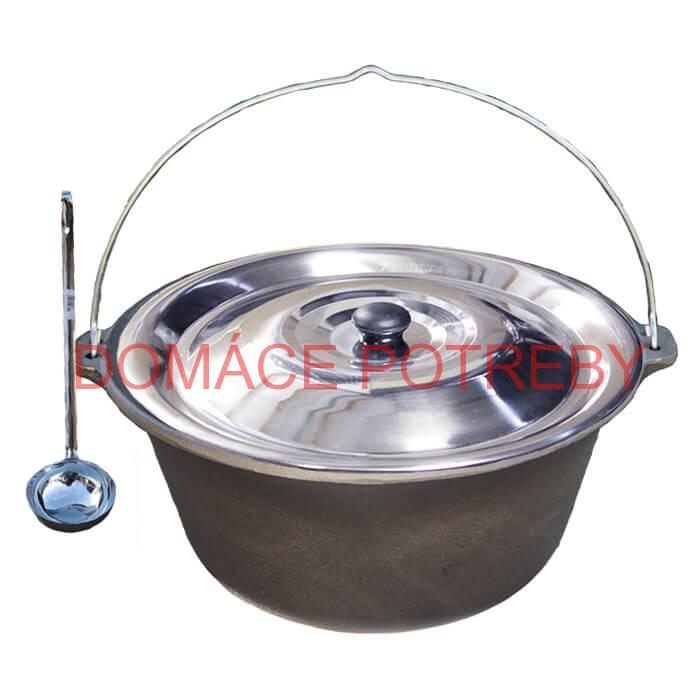 Liatinový kotlík 10,8 L + antikorová pokrievka