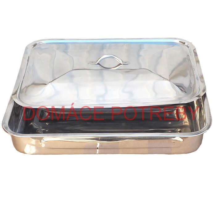 Nerezový pekáč s pokrievkou 42 x 31 cm INOX