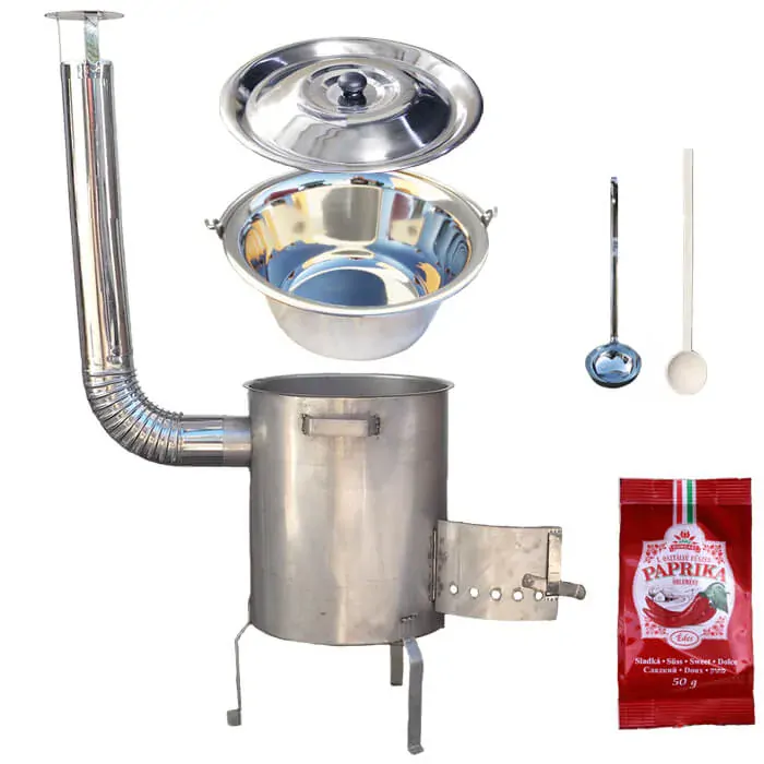 Nerezový kotlík 30 L (1,2 mm) INOX + nerezová kotlina (1,5 mm) 45 cm STRONG EXCLUSIVE