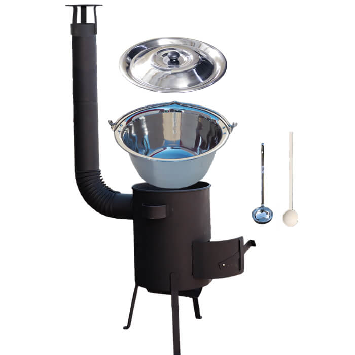 Nerezový kotlík 15 L (1,2 mm) INOX + žiaruvzdorná kotlina 36 PLUS 600 4 MM