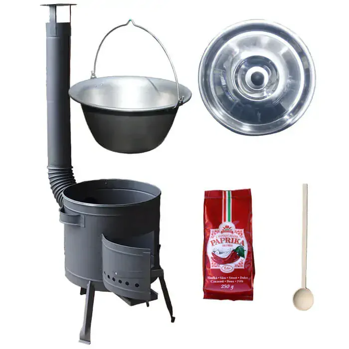Nerezový kotlík 20 L (1,5 mm) + hrubostenná (1,5 mm) žiaruvzdorná kotlina BALKY STRONG 42 PLUS 600