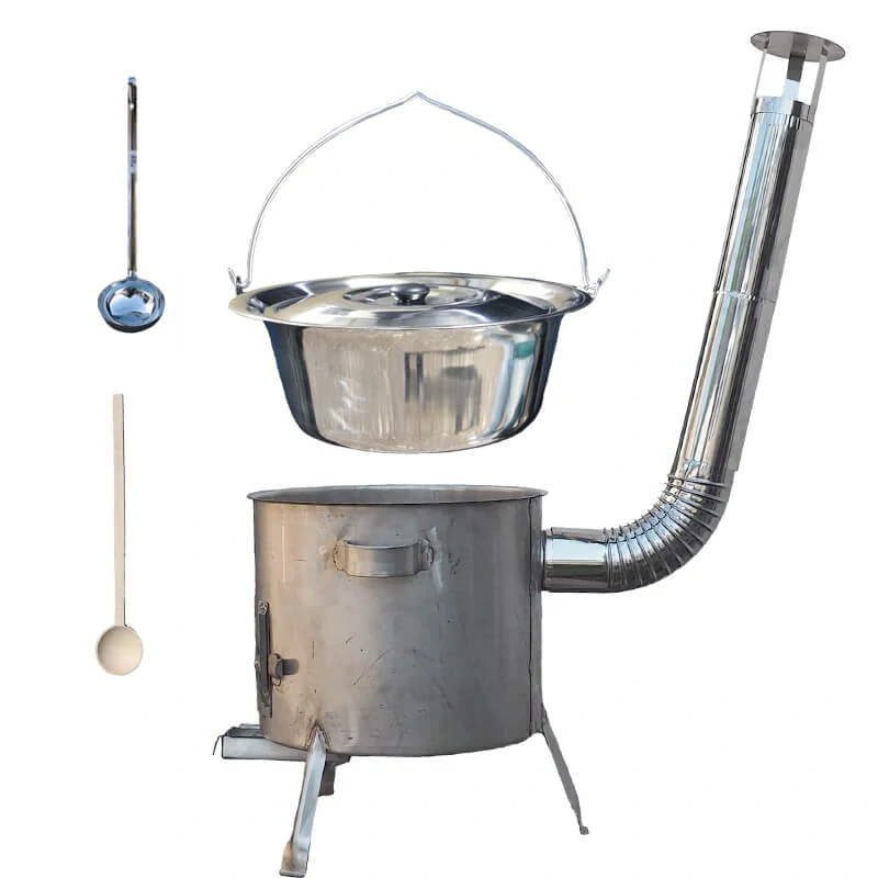 Nerezový kotlík 30 L (1,2 mm) INOX + nerezová kotlina 45 cm (1,5 mm) STRONG CLASSIC