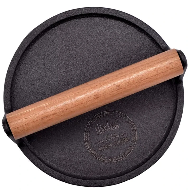Liatinový lis na mäso 18 cm okrúhly HAMBURGER
