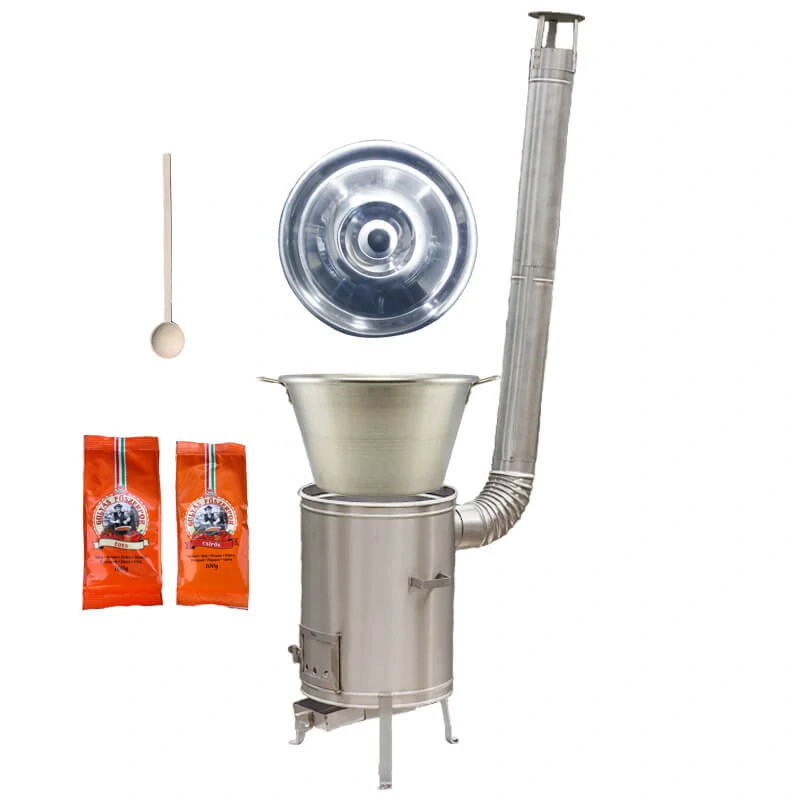 Nerezový kotol 40 L + nerezová kotlina 45 cm LUX + paprikové korenie na guláš