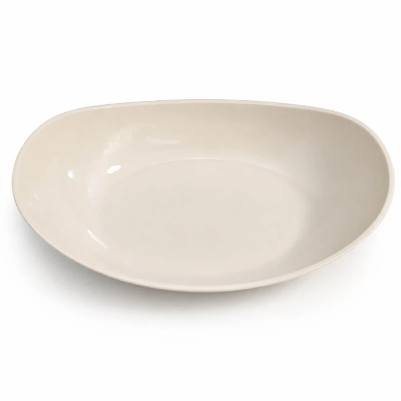 Plastová servírovacia miska loďka 28,5 cm – smotanová