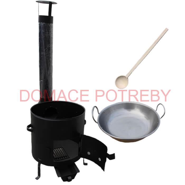 Železná panvica 36 cm na grilovanie + Kotlina 36 cm a vareška Garden BarbecueGarden Barbecue