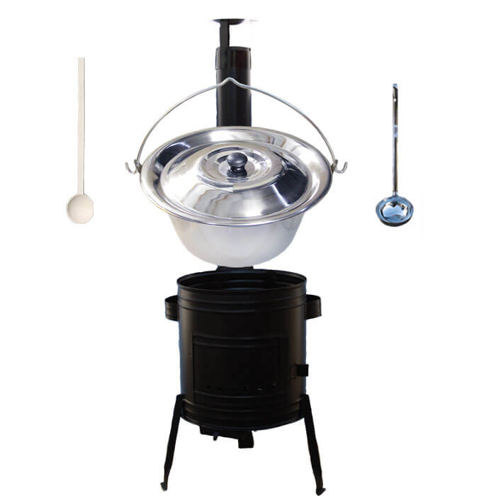 Antikorový kotlík 20 L (0,8 mm) + kovová kotlina 39 CLASSIC (KOV)