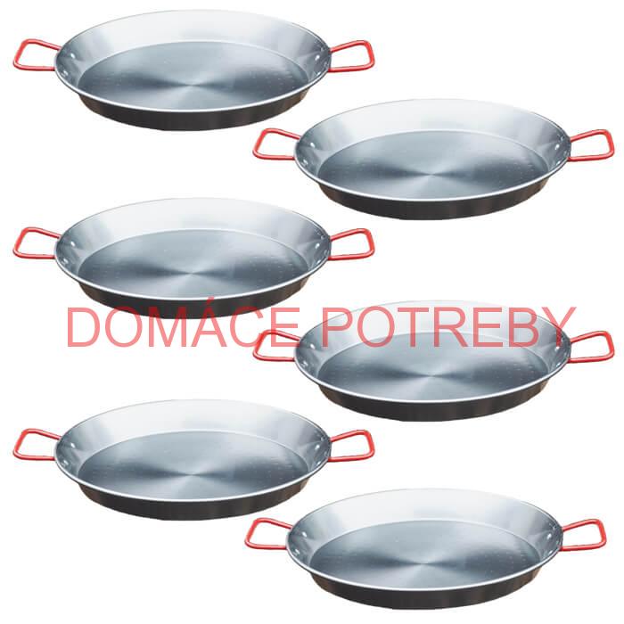Paella Tapas catering 20 cm – 6 ks ocelových panvic