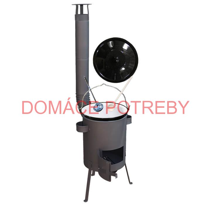 Smaltovaný kotlík 25 L + žiaruvzdorná kotlina 42 PLUS 600 4 MM