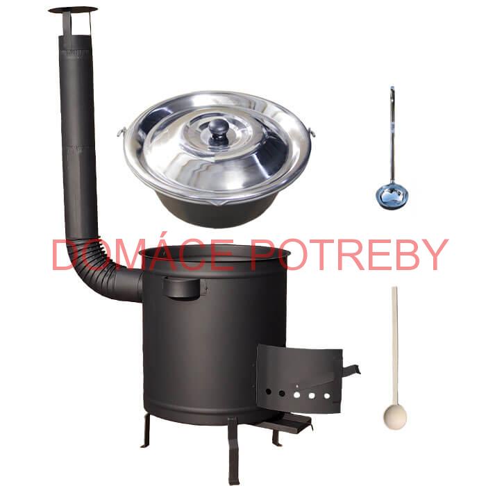 Nerezový kotlík 30 L (1,5 mm) + hrubostenná (1,5 mm) a žiaruvzdorná kotlina 45 PLUS 600