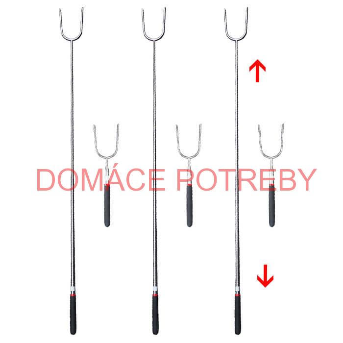 Vidličky na opekanie 24,5 cm - 84,5 cm – teleskopické 6 ks
