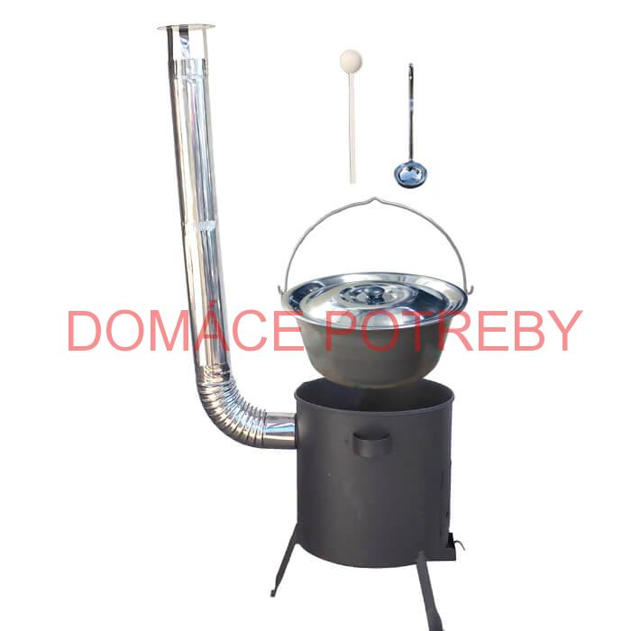 Železný kotlík 20 L (0,75 mm) + žiaruvzdorná kotlina (1 mm) 42 PLUS 600