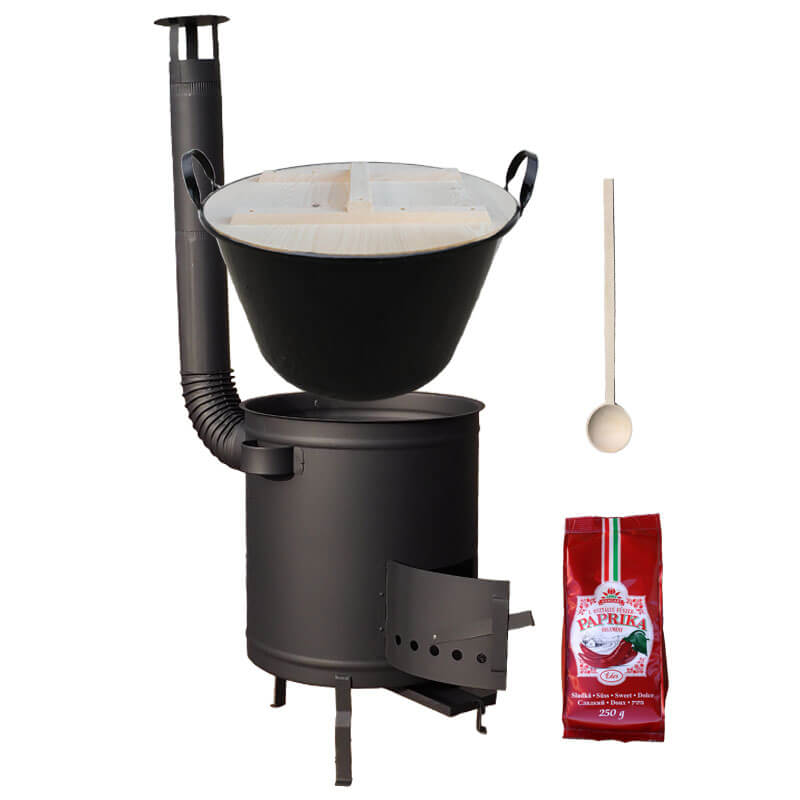 Smaltovaný kotol 100 L + hrubostenná kotlina 60 cm (1,5 mm) STRONG PLUS 600 + sladká paprika 250 g
