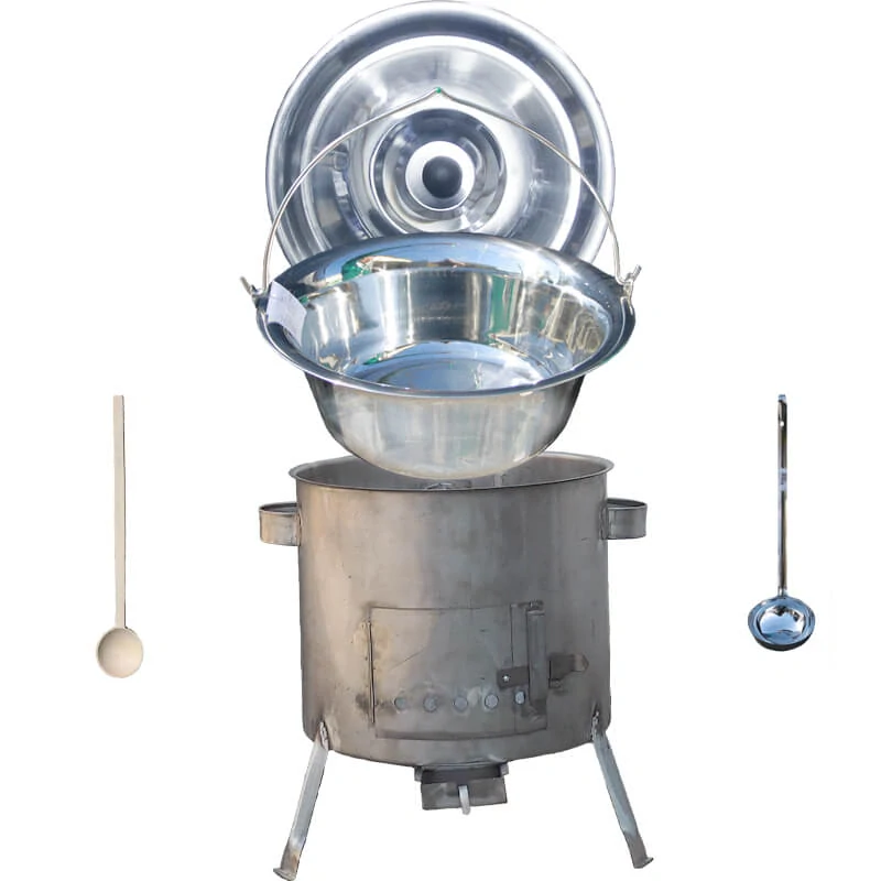 Nerezový kotlík 30 L (1,2 mm) INOX + nerezová kotlina 45 cm (1,5 mm) STRONG CLASSIC