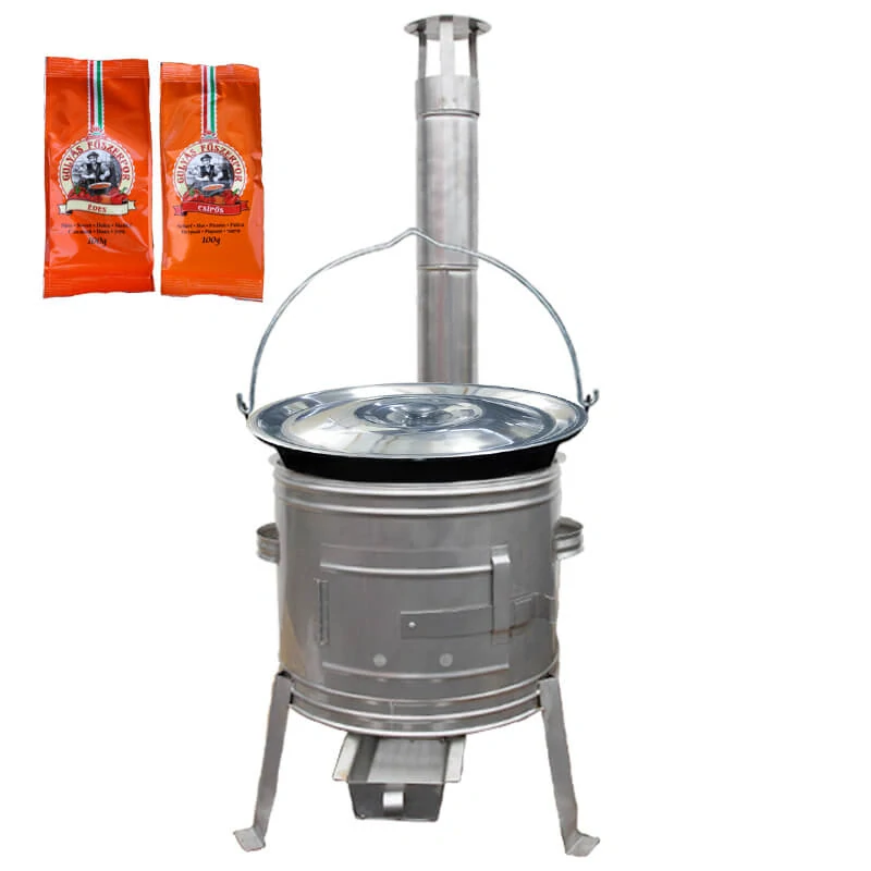 Smaltovaný kotlík 22 L + Nerezová kotlina 42 INOX + paprikové korenie na guláš - MIX 100 g
