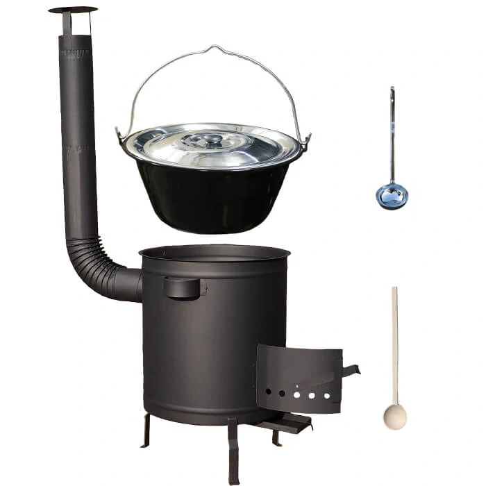Smaltovaný kotlík 16 L (1,2 mm) + hrubostenná (1,5 mm) a žiaruvzdorná kotlina 39 PLUS 600