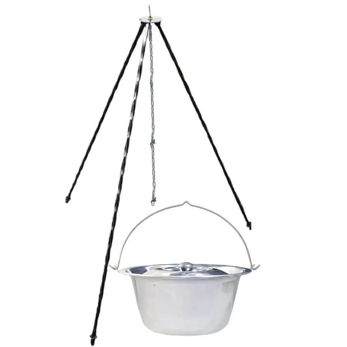 Nerezový kotlík 10 L INOX + pokrievka + stojan CLASSIC