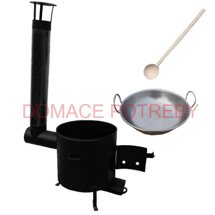 Železná panvica 36 cm na grilovanie + Kotlina 36 cm a vareška Garden BarbecueGarden Barbecue