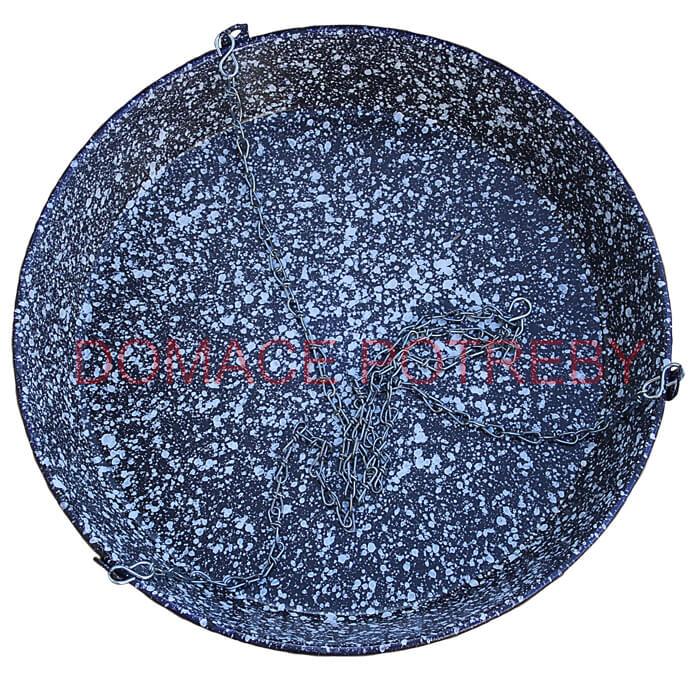 Panvica smaltovaná s reťazou 42 cm