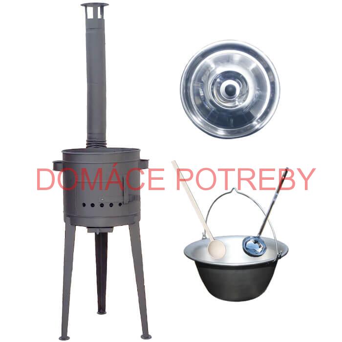 Kotlíkový gulášový set 42 PLUS 600 + nerezový kotlík 20 L (1,5 mm)