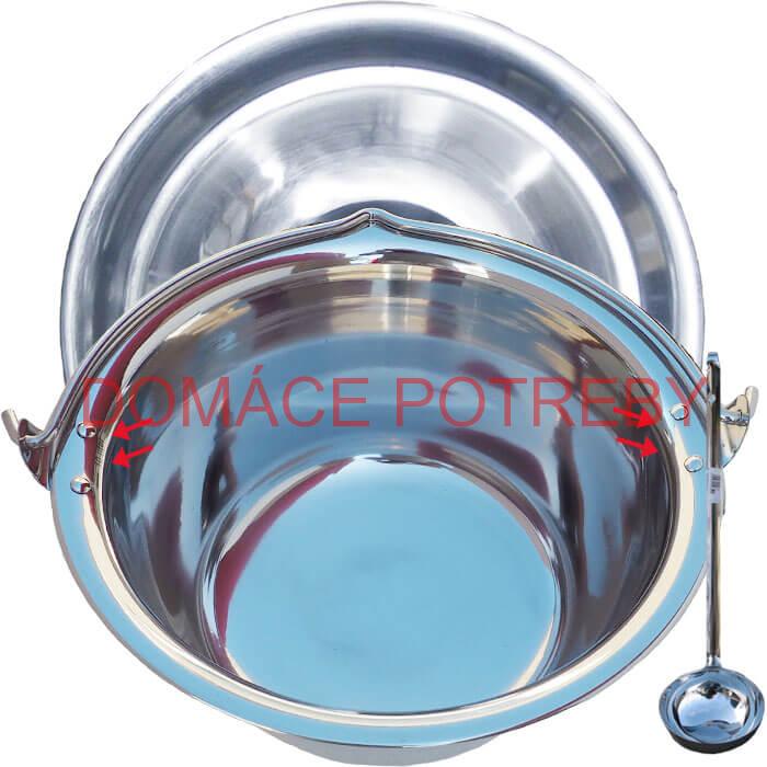 Antikorový kotlík 30 L (0,8 mm) + antikorová pokrievka