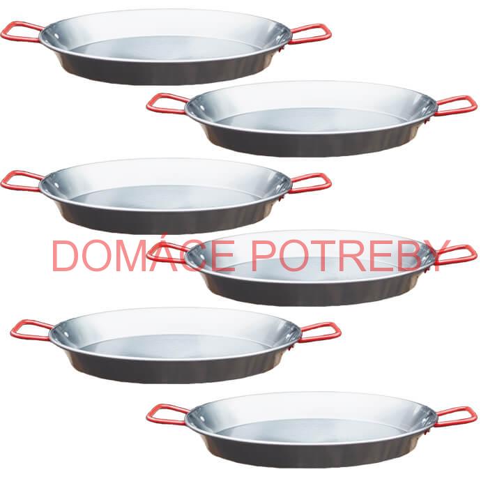 Paella Tapas catering 24 cm – 6 ks oceľových panvic