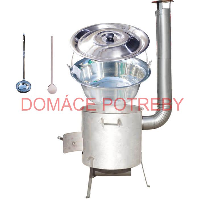 Nerezový kotlík 20 L (1,2 mm) INOX, zosilnená vysoká nerezová kotlina 42 cm KOMFORT
