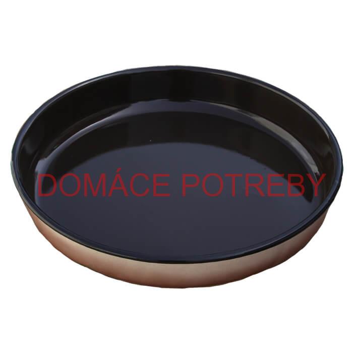 Smaltovaný okrúhly pekáč 34 cm, výška 8 cm