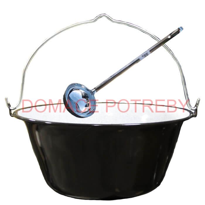 Smaltovaný kotlík 40 L + antikórová naberačka