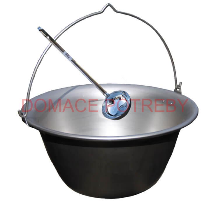 Nerezový kotlík na guláš 10 L (1,5 mm) + antikórová naberačka