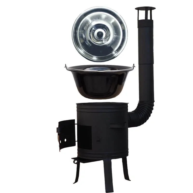 Smaltovaný kotlík 11 L BLACK + nerezová pokrievka INOX + žiaruvzdorná kotlina 33 cm Plus 700