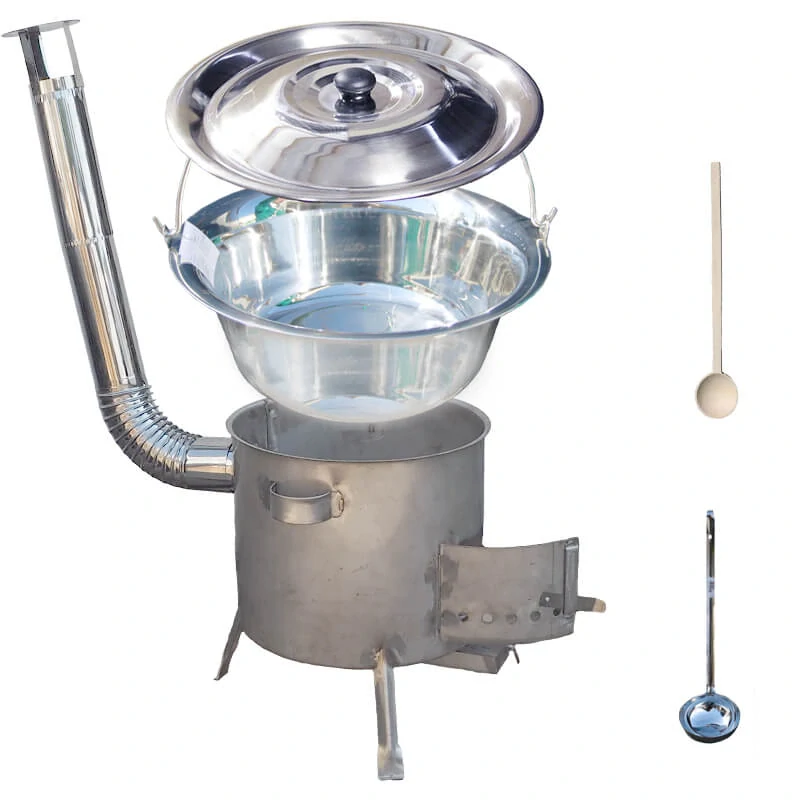 Nerezový kotlík 30 L (1,2 mm) INOX + nerezová kotlina 45 cm (1,5 mm) STRONG CLASSIC